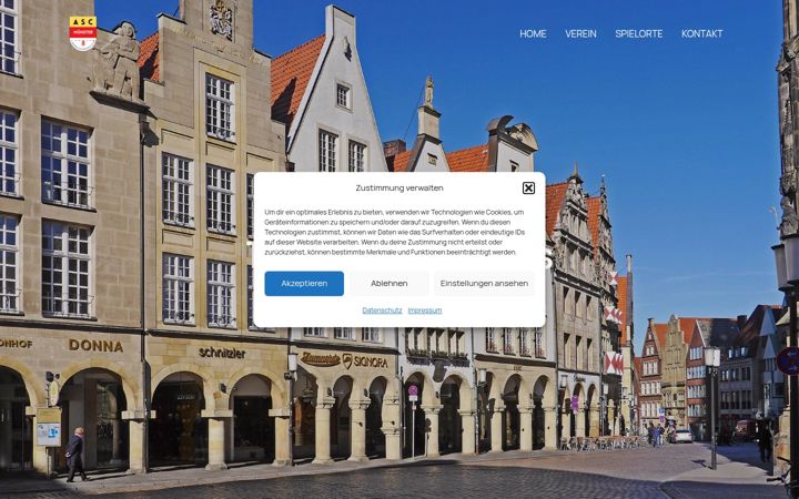 Screenshot of asc-muenster.de
