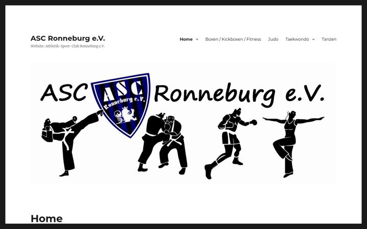 Ekraanipilt saidist asc-ronneburg.de