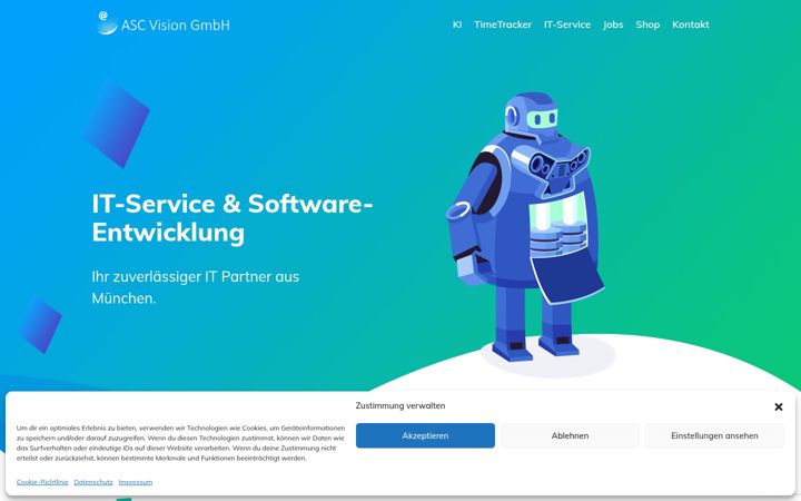 Screenshot of asc-vision.de