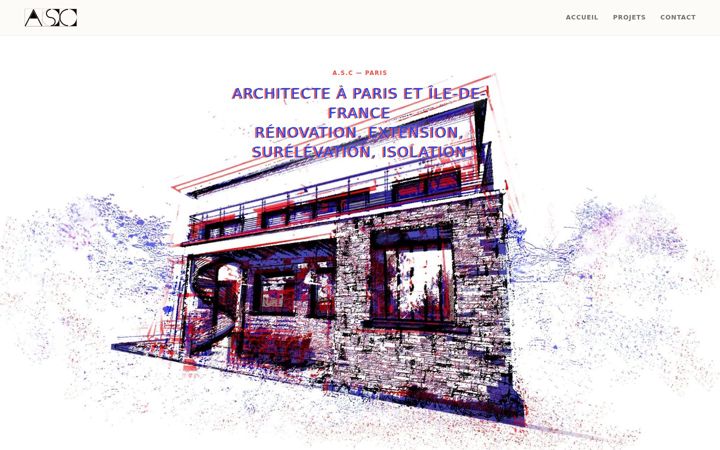 Screenshot of asc.archi