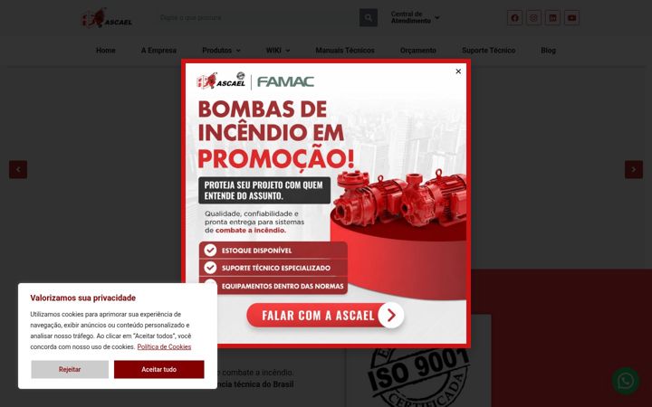 Screenshot of ascael.com.br