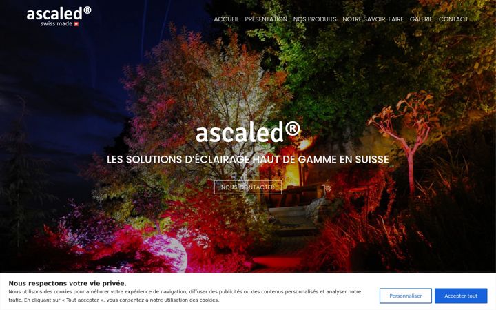Screenshot of ascaled.swiss
