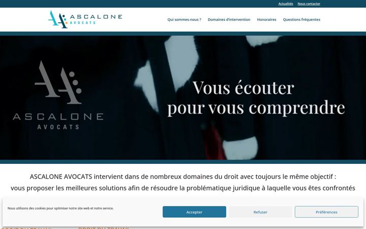 Screenshot of ascalone.fr
