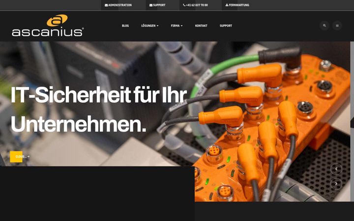 Skärmbild av ascanius.ch