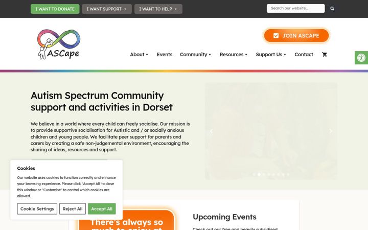 Екранна снимка на ascapegroup.org