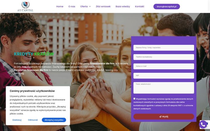 Screenshot of ascapital.pl