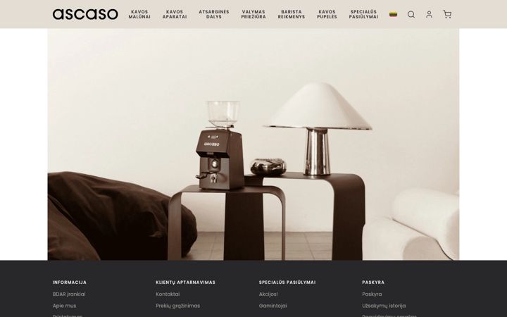 Screenshot of ascaso.lt