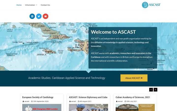 Screenshot stránky ascast.org.uk