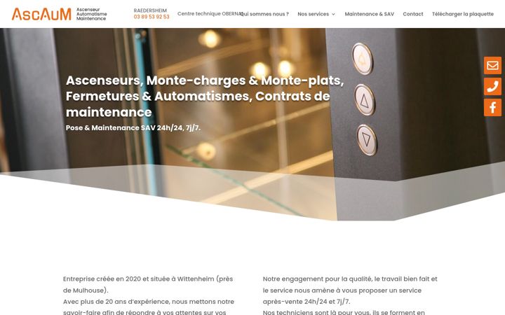 Screenshot stránky ascaum.fr