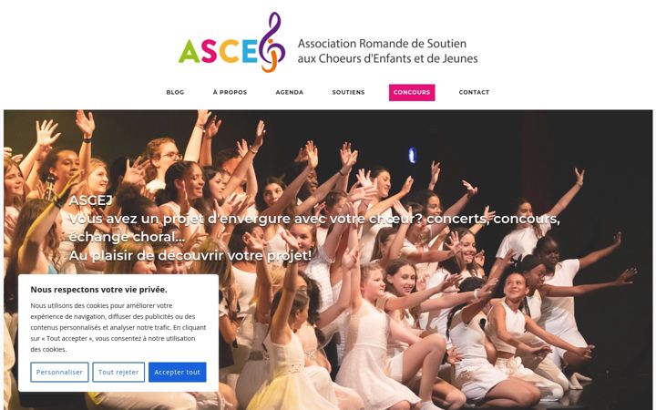 Screenshot of ascej.ch