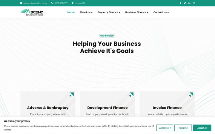 Zrzut ekranu ascend-cf.co.uk