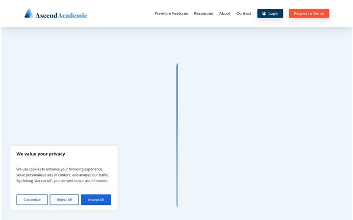 Screenshot of ascendacademic.com