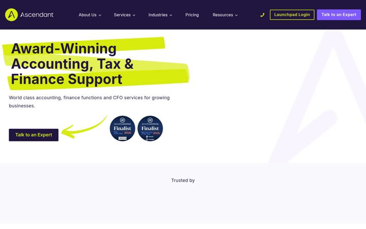 Screenshot of ascendantaccountants.com