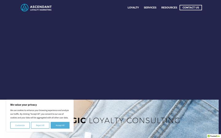 Screenshot of ascendantloyalty.com