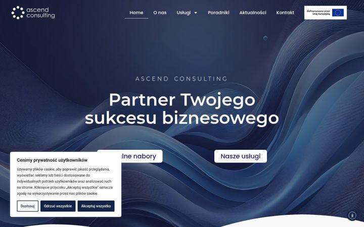 Ekrānuzņēmums no ascendconsulting.pl