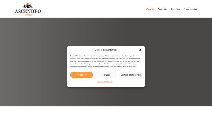Screenshot of ascendeo.ca