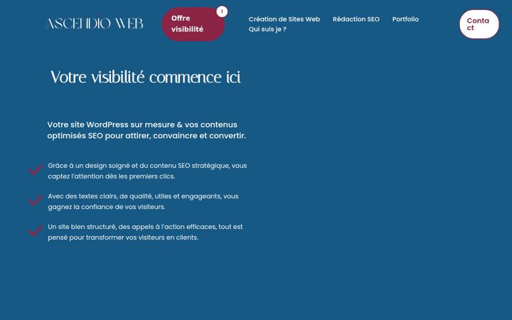 Screenshot of ascendio-web.fr