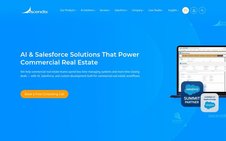 Screenshot of ascendix.com