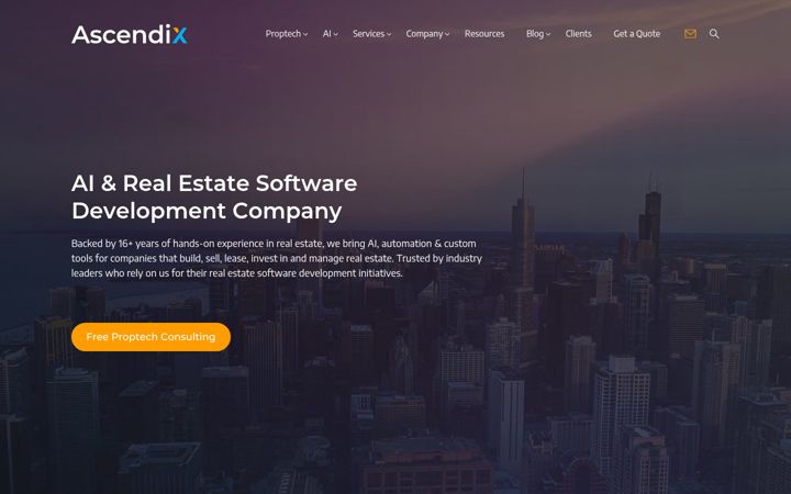 Screenshot of ascendixtech.com