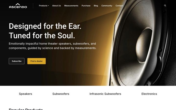 Screenshot of ascendo-cinema.com