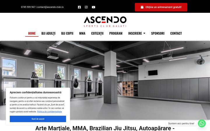 Screenshot of ascendo-club.ro