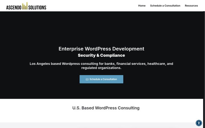 Screenshot of ascendosolutions.com
