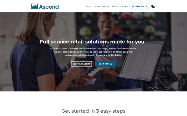 Screenshot stránky ascendrms.com