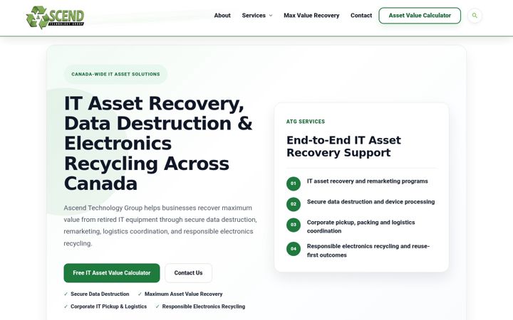 Screenshot of ascendtechgroup.com