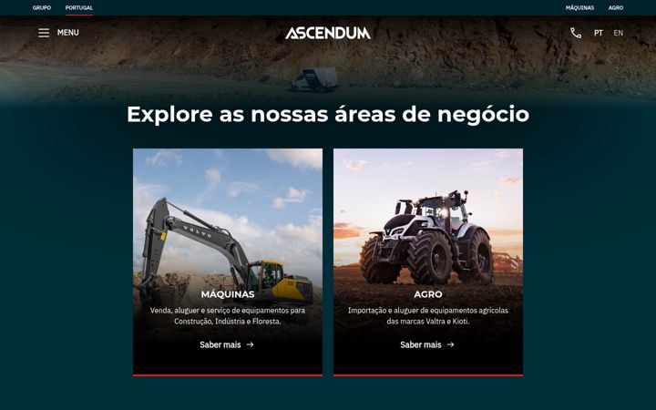 Screenshot of ascendum.pt