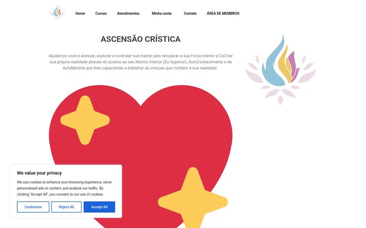 Screenshot of ascensaocristica.com