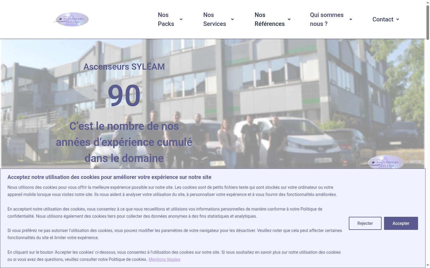 Screenshot des Einwilligungsbanners vor jeglicher Interaktion