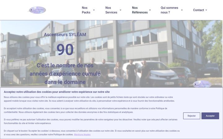 Screenshot of ascenseurs-syleam.fr