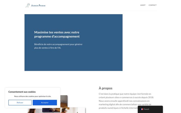 Screenshot of ascension-program.com
