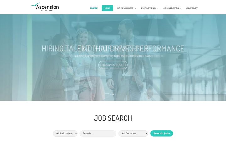 Captura de ecrã de ascension.ie