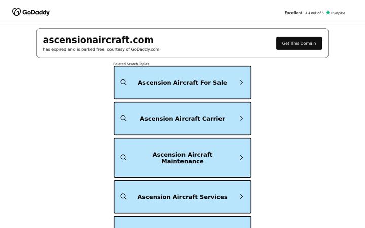 Screenshot of ascensionaircraft.com