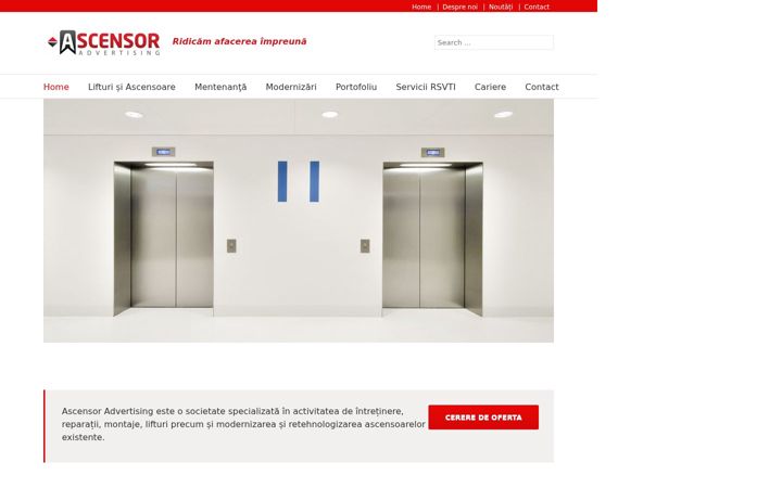 Screenshot of ascensoradv.ro