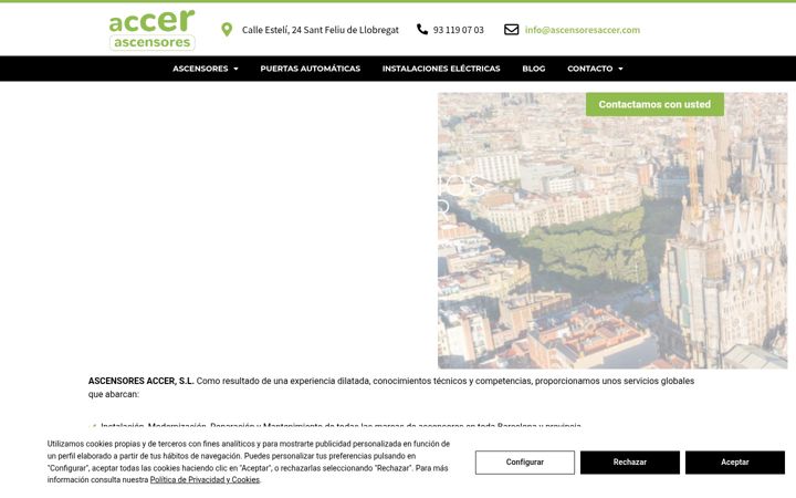 Skjámynd af ascensoresaccer.com
