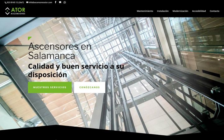 Screenshot of ascensoresator.com