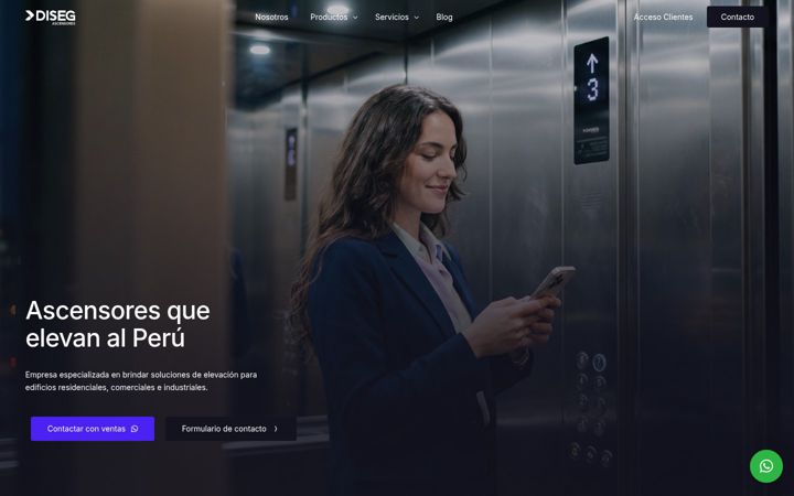 Screenshot of ascensoresdiseg.com