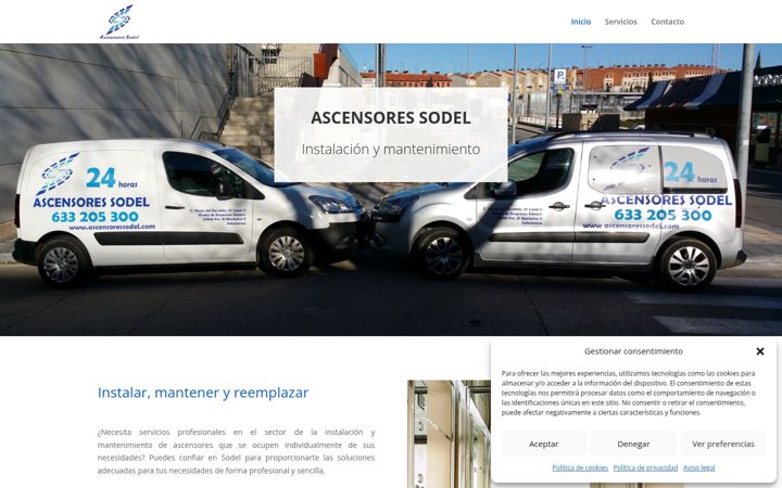 Screenshot of ascensoressodel.es