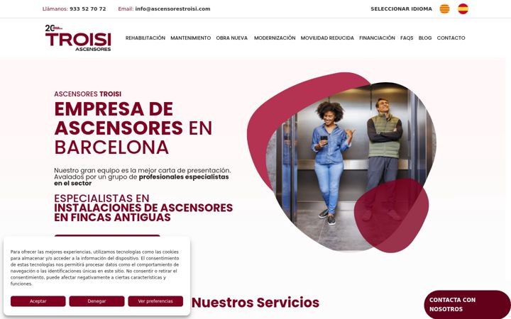 Screenshot of ascensorestroisi.com