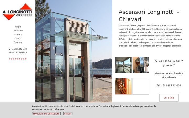 Screenshot of ascensorilonginotti.com