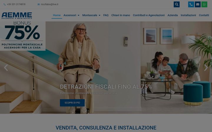 Screenshot of ascensorimodena.it