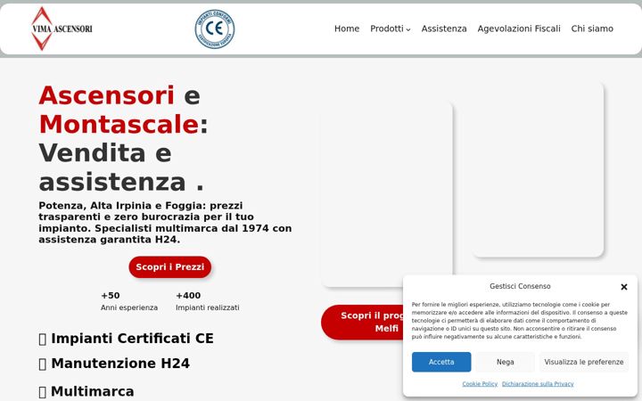 Screenshot of ascensorivima.it