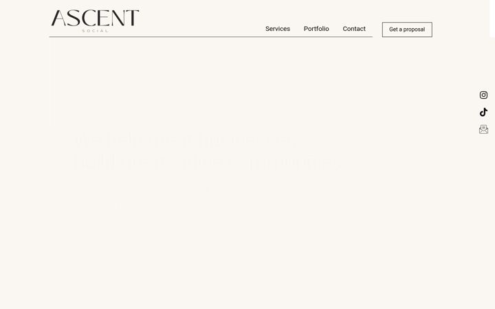 Ekraanipilt saidist ascent-agency.com