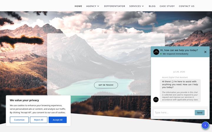 Screenshot of ascentdigitalagency.com
