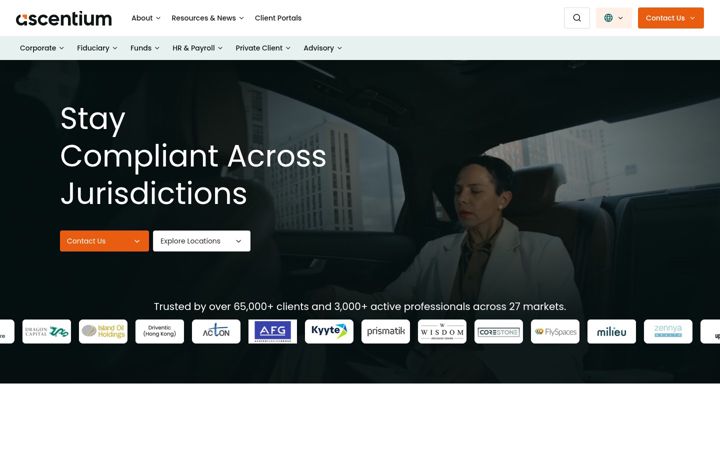 Screenshot of ascentium.com