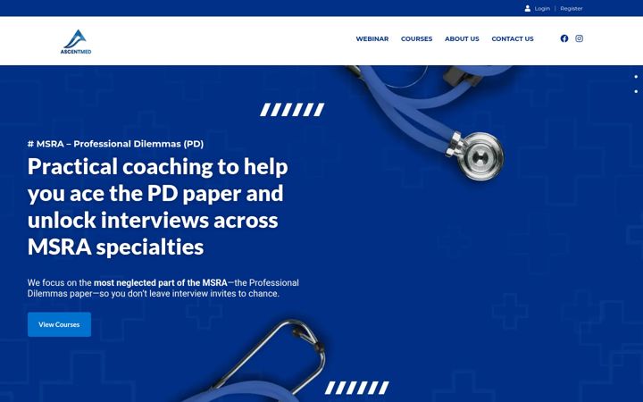 Zrzut ekranu ascentmed.co.uk