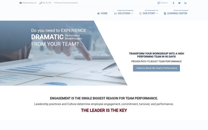 Screenshot ta' ascentmgt.com