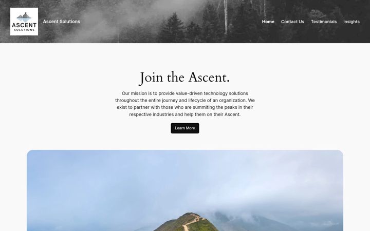 Screenshot of ascentsolutions.org